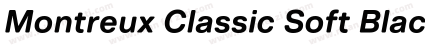 Montreux Classic Soft Black字体转换